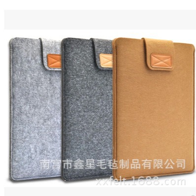厂家供应毛毡内胆包笔记本毛毡包平板电脑保护套批发手工