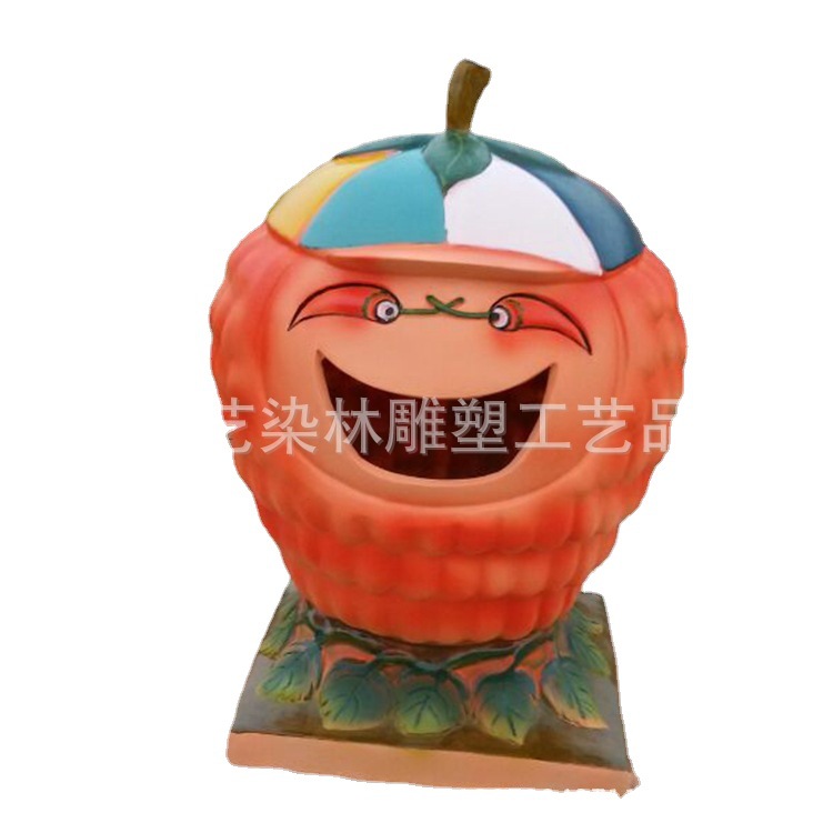艺染林供应户外公共环卫设施 环卫垃圾桶 卡通造型垃圾桶 批发
