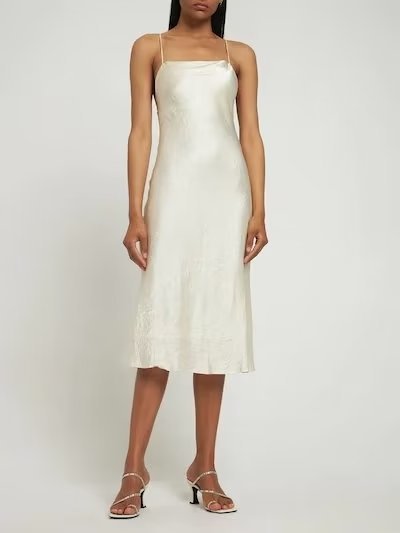 backless Cross Sling slim lace-up solid color Dress NSAM134907