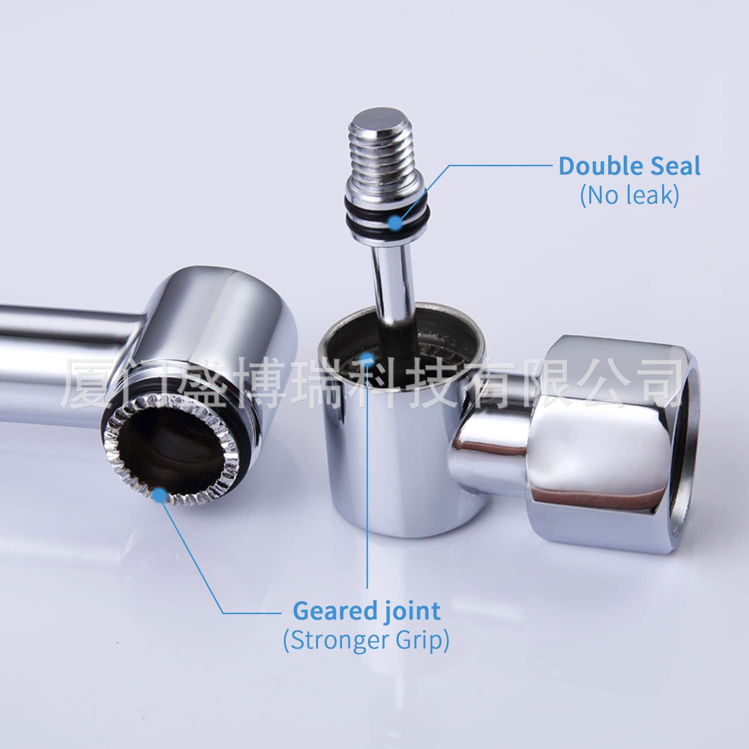 Soporte de extensión de ducha plegable brazo 1/2 conector con tuerca móvil oculta superior spray ducha varilla de extensión al por mayor