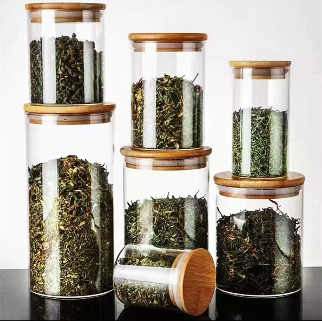 Caja de especias, botella de condimento, botella dividida, tanque de sellado de vidrio de alto silicio, tanque de almacenamiento, botella de condimento, botella de cocina doméstica