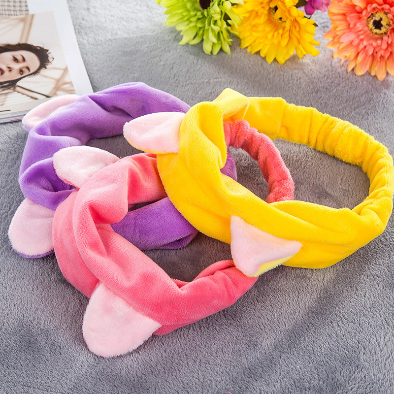[Envío gratis para 100 piezas] Pequeños regalos para mujeres estilo coreano ins estilo popular felpa orejas de gato banda para el cabello