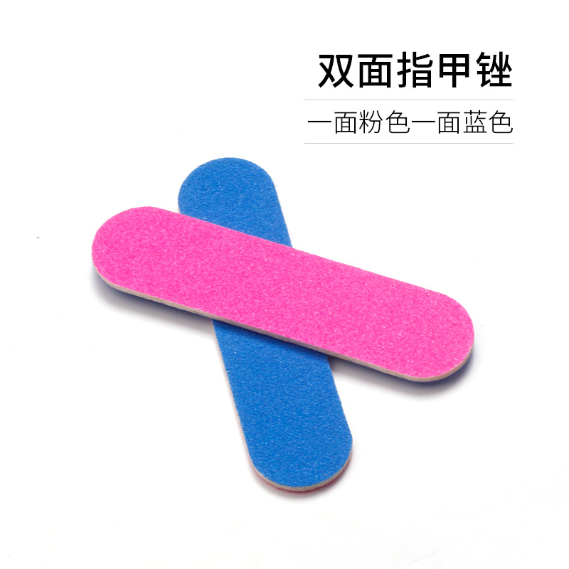 Usar un kit de manicuras de manicuras de doble cara gelatina de goma amarilla archivo de madera de hoja de alcohol conjunto de herramientas en stock