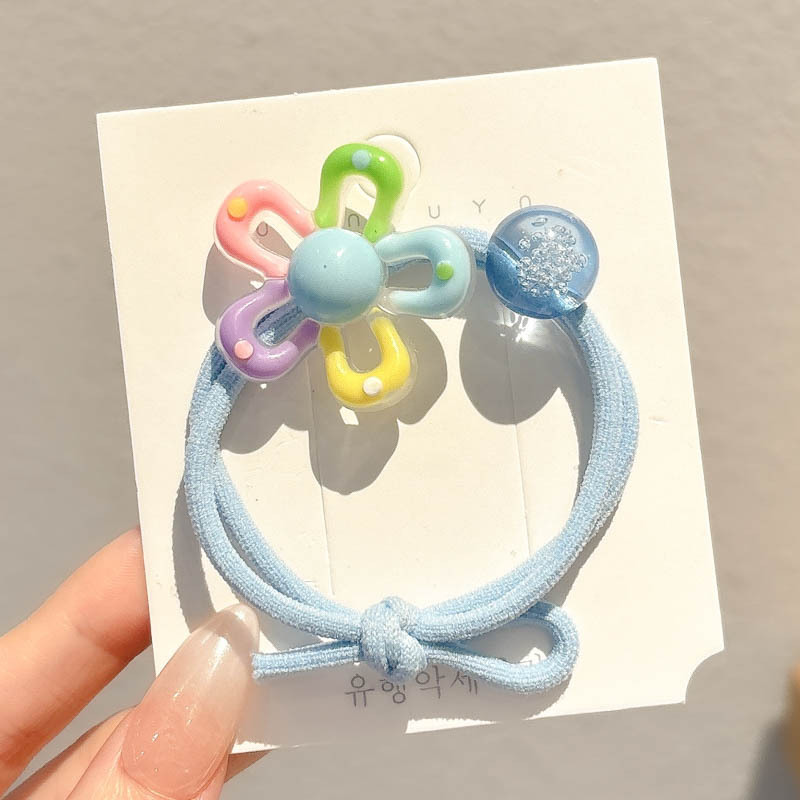 Bebé atado cabello de cabello niñas no lastimar cabello corda de goma anillo de cabello bebé tocado de cabello adorable para niños mujeres
