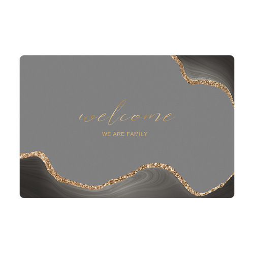 Modern light luxury kitchen floor mats, wipeable, no-clean, stain-resistant floor mats, oil-absorbing and water-absorbing diatom mud soft mats, non-slip floor mats