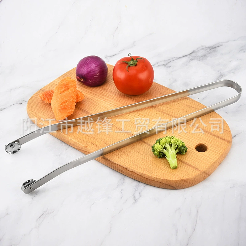 Щипцы для переворачивания хот-догов из нержавеющей стали 430, удлиненные щипцы для сосисок, щипцы для еды, щипцы для переворачивания стейков, кухонные инструменты оптом