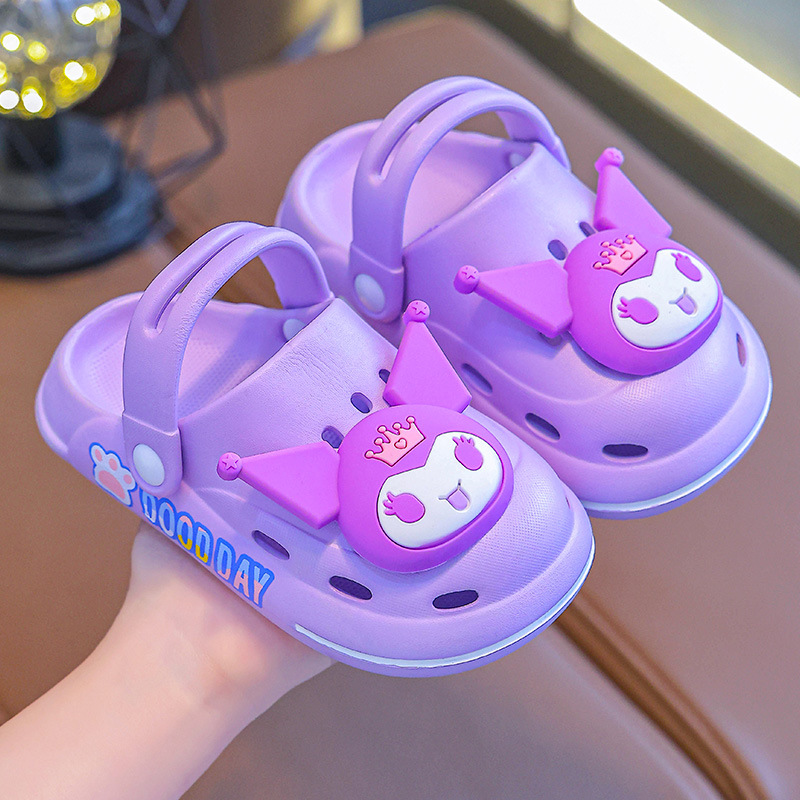 Zapatos de agujero para niños zapatos de jardín para niñas sandalias para niños verano bebé niñas antideslizante Fondo suave zapatillas para el hogar al aire libre