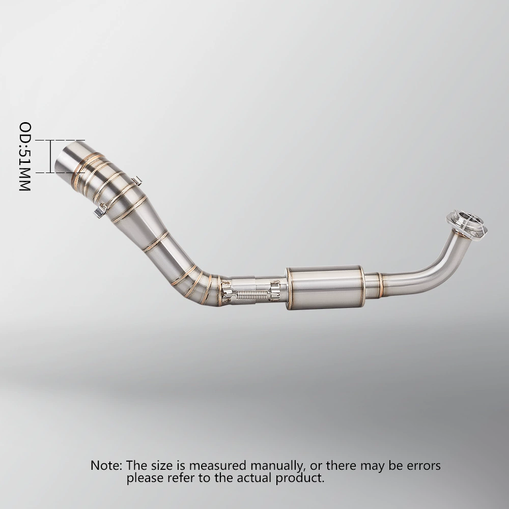 Motorcycle modification Applicable to NMAX125 155 stainless steel front-end and tail-segment muffler set 2015-2017