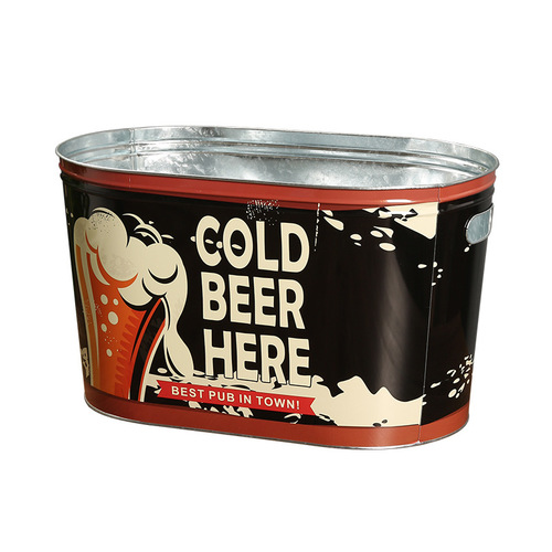 Summer fashionable tinplate portable ice bucket, high-looking commercial bar supplies, ice wine bucket, red wine champagne ice bucket
