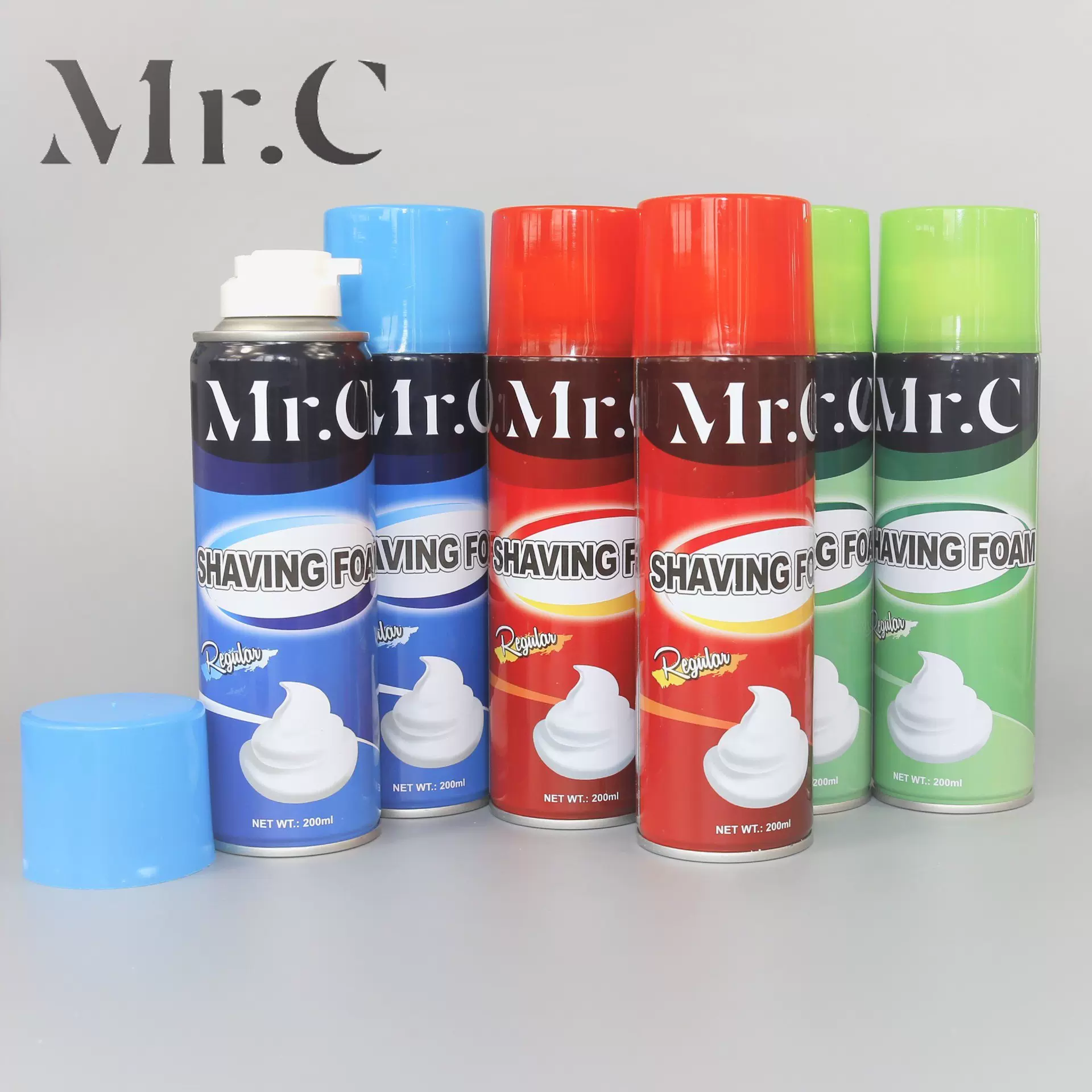 定制男士剃须膏400ml温和泡沫刮胡膏清爽啫喱软化胡须刮脸喷雾