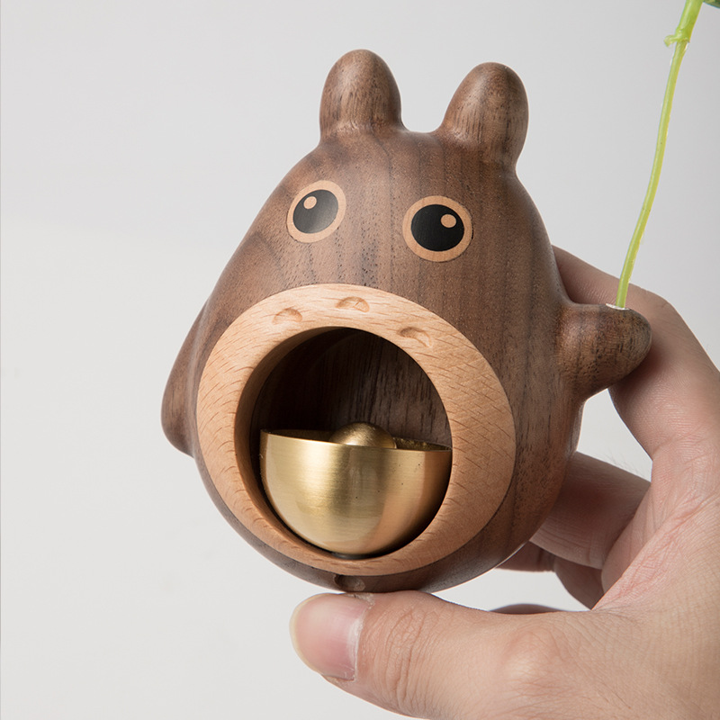 My Neighbor Totoro Wind Chime Suction Door Bell Hanging Decoration Shop Doorbell Japanese Entry Door Door Opening Reminder Wooden Bell Gift