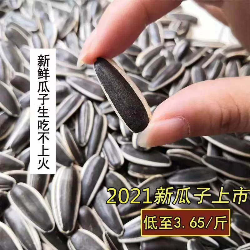 生瓜子大粒新货批发包邮葵花籽1斤5斤香原味瓜子向日葵干果厂批发