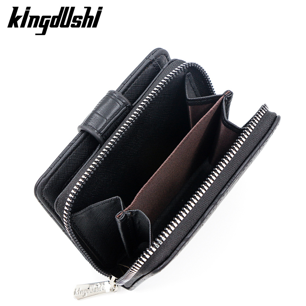 Ventas transfronterizas calientes de piedra para hombres billetera vertical con cremallera de gran capacidad bolsa de tarjetas de cremallera bolsa de cambio multi-tarjeta cartera