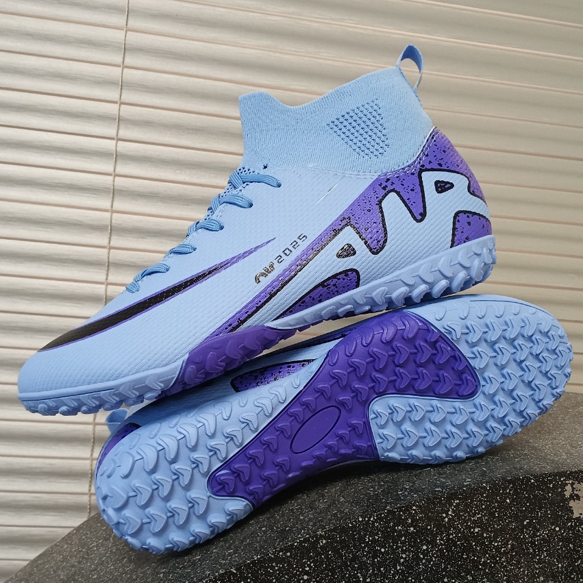 2024 nuevos fabricantes de zapatos de fútbol FGTF zapatos de entrenamiento de interiores zapatos de fútbol de clavos transpirables de alto perfil