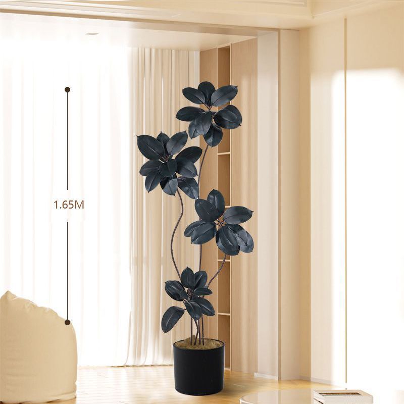 屋内大型バイオニック鉢植え偽植物装飾ツリー模擬花ゴムツリー模擬緑植物リビングルーム床置き装飾品|undefined