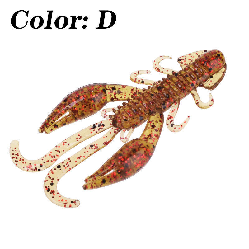 Loya cebo biónico camarón cebo de pescado suave, sabor de camarón, cebo falso, cebo de agua dulce, cebo de pescado, pescado negro de boca alta