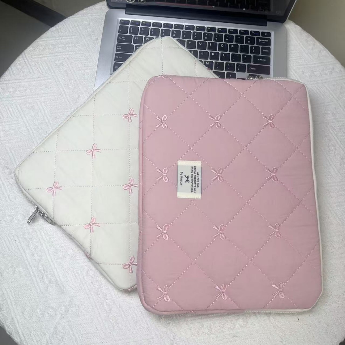 Korean ins girly style apple laptop bag ipad 11inch inner sleeve 15.6inch storage protective case