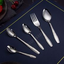 水抛303不锈钢勺子 印尼便宜888刀叉勺 冰勺茶勺咖啡勺餐具厂家