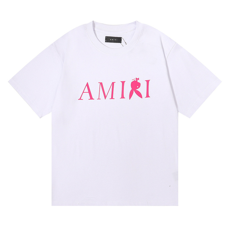 国境を越えた卸売り美潮AMIRI T-Shirt薔薇頭蓋頭プリント双糸純綿半袖tシャツ男女|undefined