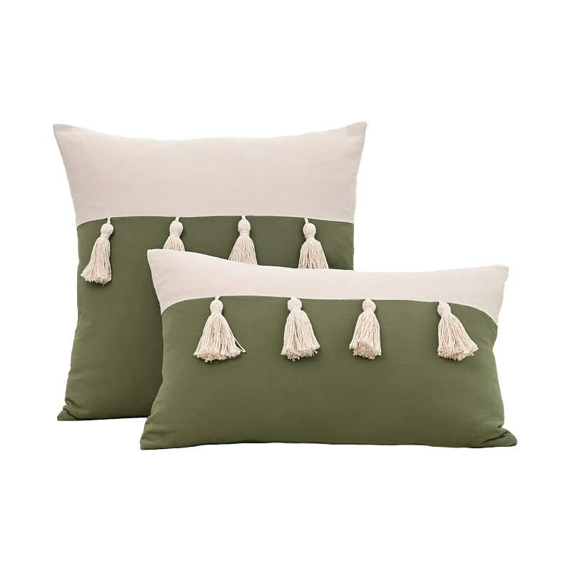 Retro cotton pillow, pillowcase, sofa for bed, American style
