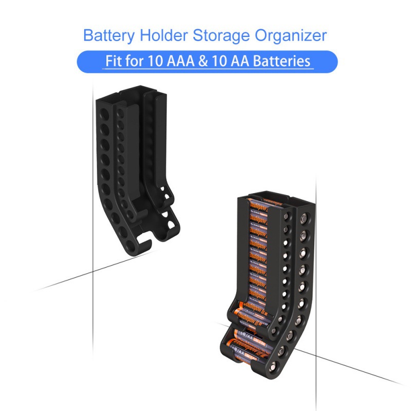 TUME Amazon popular battery storage organizer battery storage bracket No. 5 7 battery wall-mounted storage rack