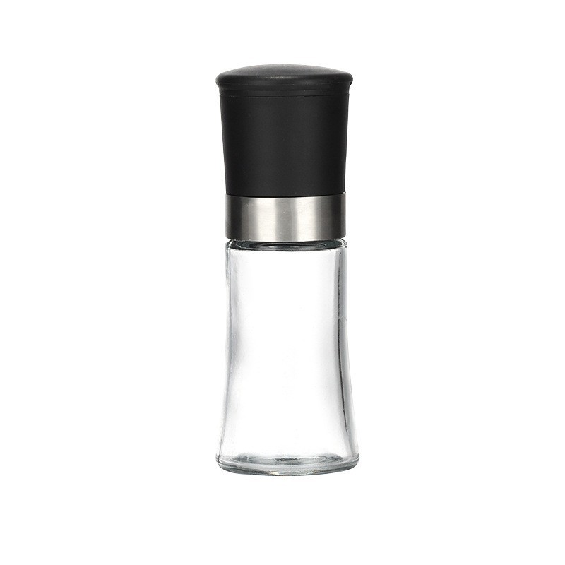 Molinillo de condimentos de vidrio, manual, para cocina