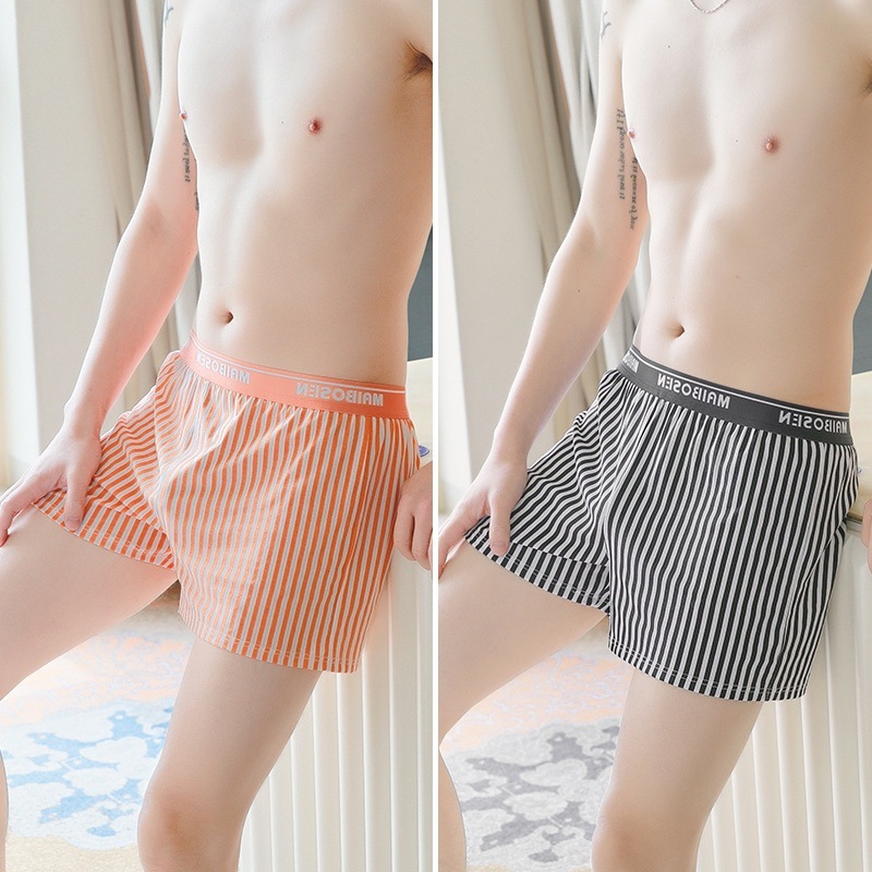 아로 바지 남자 복서 속옷 새로운 느슨한 홈 복서 반바지 플러스 사이즈 파자마 바지 큰 바지