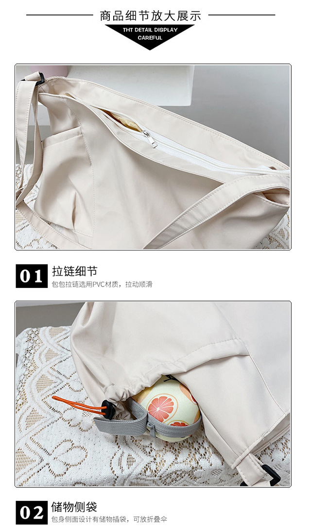Korean-style canvas bag crossbody bag, women's backpack, simple and versatile, new trendy class bag, large-capacity student single-shoulder crossbody bag undefined