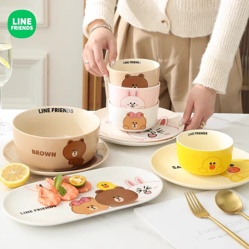 食器のギフトボックスのセットの碗の皿の組み合わせの家庭用陶磁器の碗の皿のセットの高い顔の値の碗の箸のスープの碗の皿の卸売り|undefined