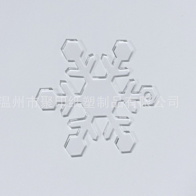 亚克力透明空白片圣诞树DIY节日挂饰派对氛围装饰品跨境挂件雪花|undefined