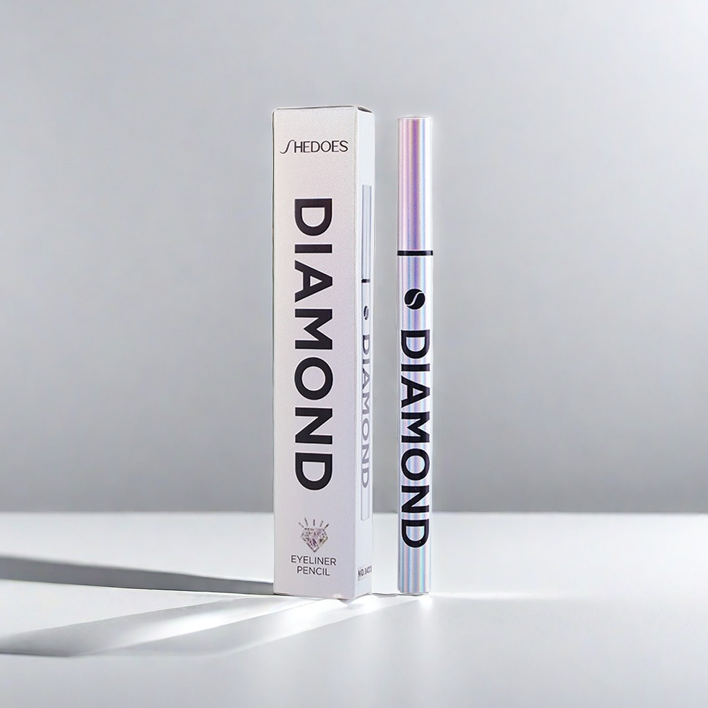 Shedoes Shimmering Diamond Black Eyeliner Pen Applies Smoothly, Forms a Perfect Line in One Stroke, Does Not Fade, Does Not Smudge, Is Long-Lasting and Waterproof