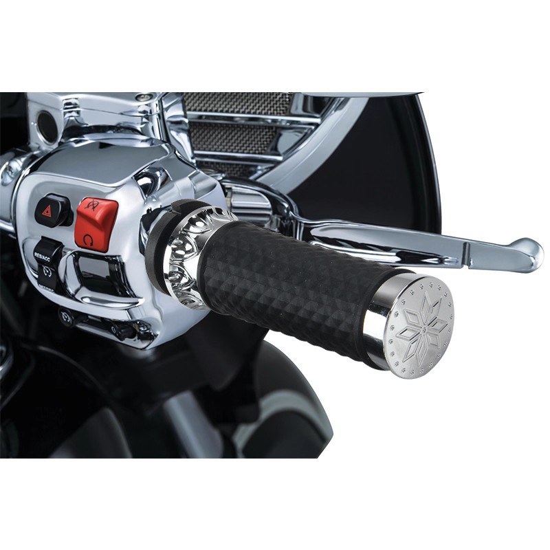Harley Motorcycle Electroplating Suitable for Travel Street Glide Road King Soft Tail Modified Handlebar Rubber Grip Throttle Grip