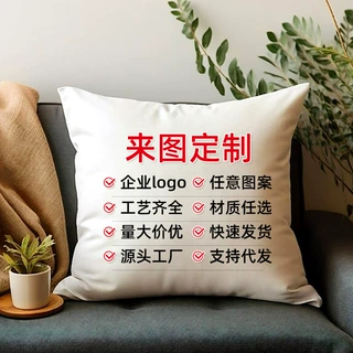 抱枕定制床头靠垫飘窗榻榻米沙发靠枕异性方形圆形护腰枕棉麻定做