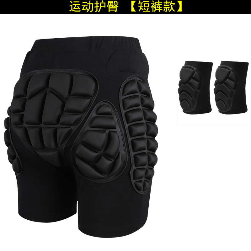 Deportes equipo de protección pantalones anti-caída adultos niños patinaje rueda esquí equipo pantalones cortos desgaste interior codo almohadilla de la rodilla almohadilla de la cadera Pantalones