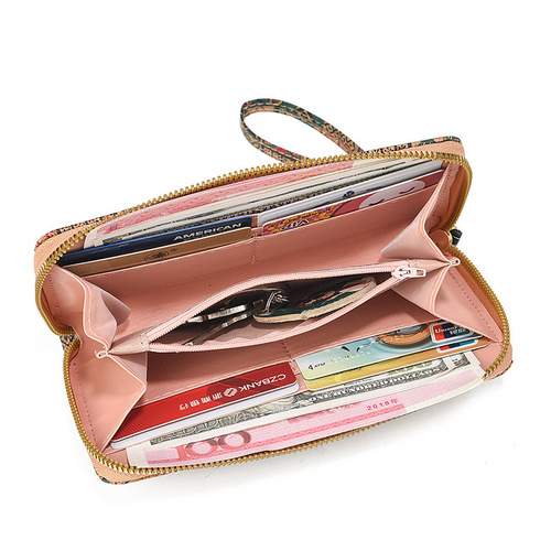 Women's Wallet Korean Version Simple Long Ins Women High-End Feeling Wallet Women's Large Capacity Phone Bag