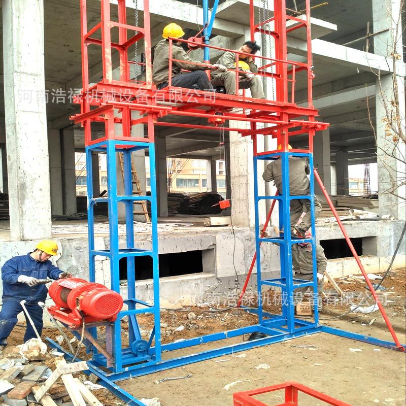 工程机械吊篮自升龙门架 装修房屋高楼提料设备 龙门架货物升降机