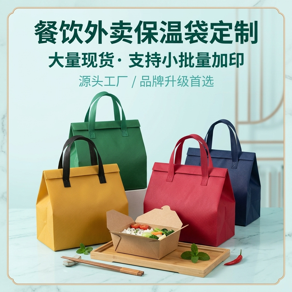 一次性加厚外卖保温袋定制商用餐饮铝箔外卖打包袋外卖袋加印logo