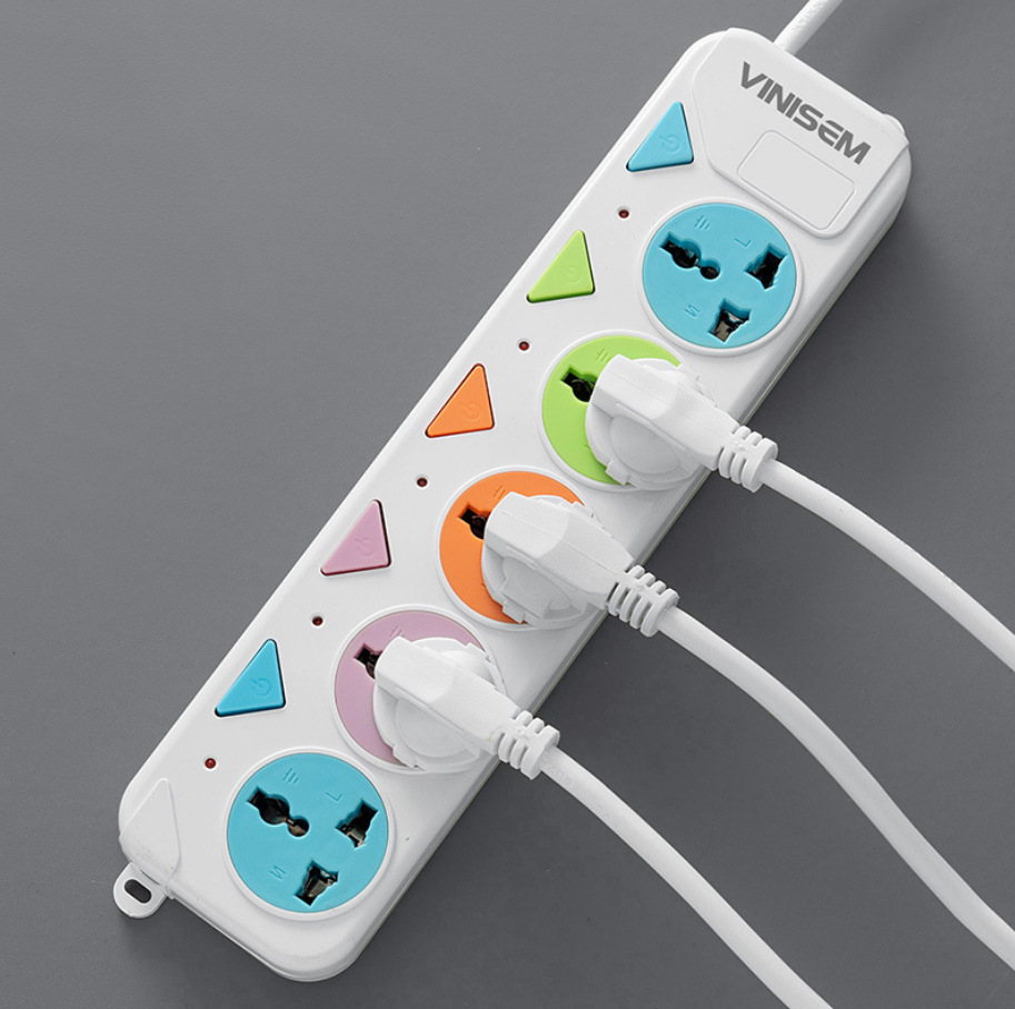 Comercio exterior con enchufe multifunción USB enchufe del sudeste asiático interruptor independiente orificio universal placa de conexión placa de conexión de color