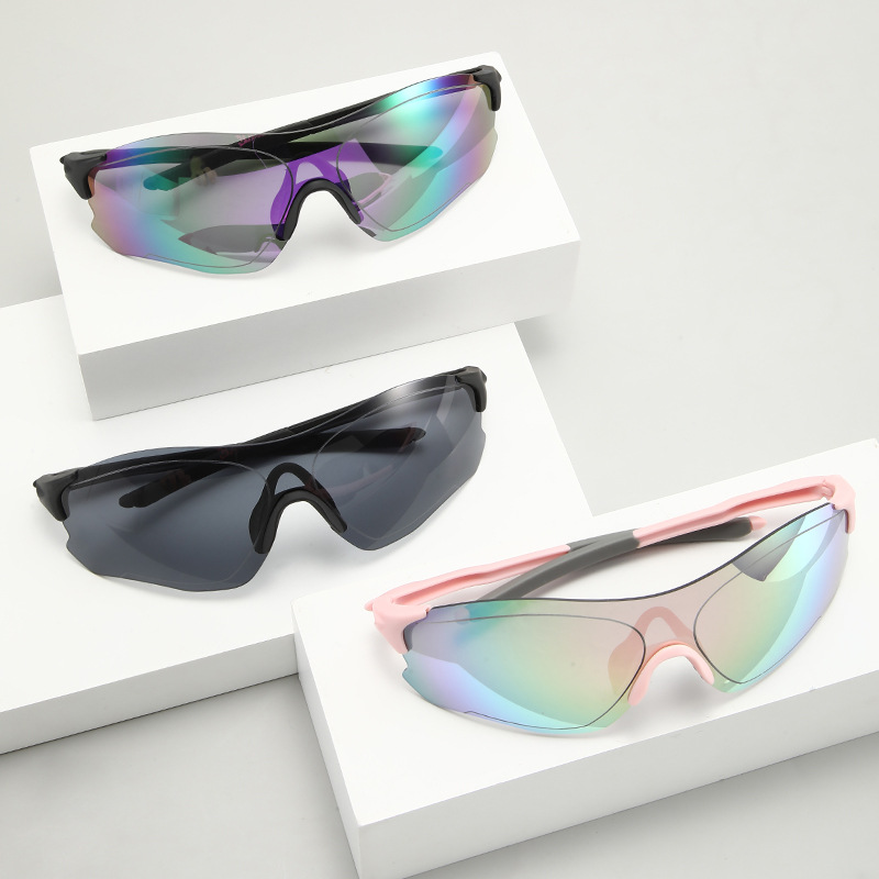Gafas Ciclismo Deportivas para Exteriores de PC A Prueba de Viento con Lentes Intercambiables