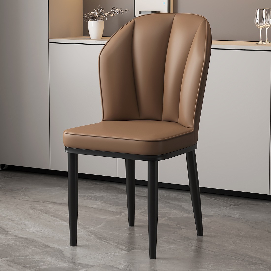 다크브라운-블랙다리 [심플스타일] 빵의자 업그레이드 및 강화버전