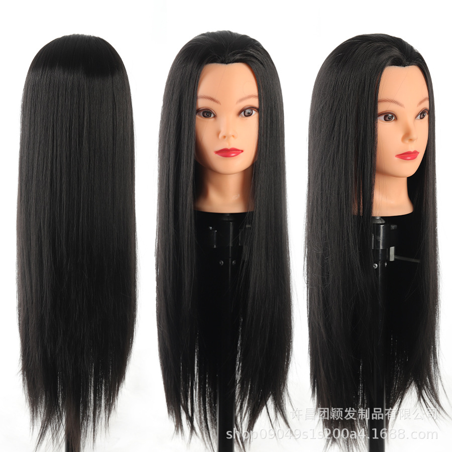 Con maquillaje, seda de alta temperatura, negro natural