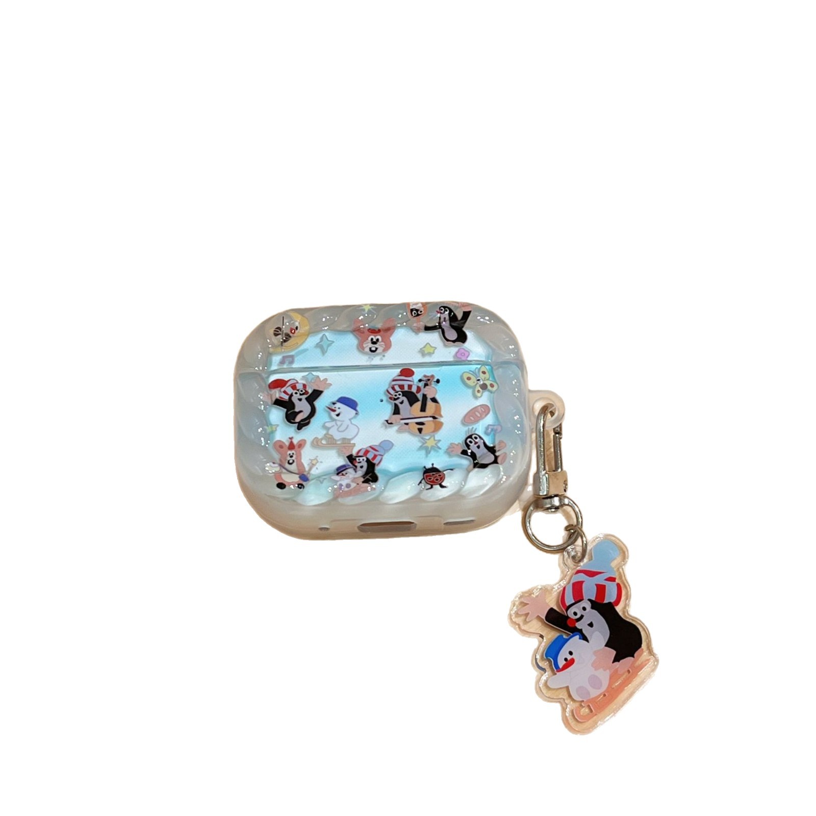 Ins Cartoon Animal Mole Airpods 4 Cover para Apple Bluetooth Headset Cover Pro3 generación image 6