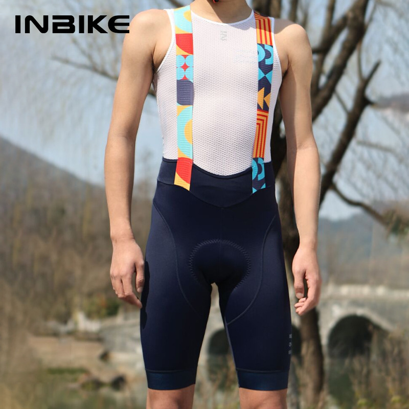 INBIKE Men's Strap Riding Shorts Spring and Summer New Professional Road Bike Mountain Bike Bike Pants