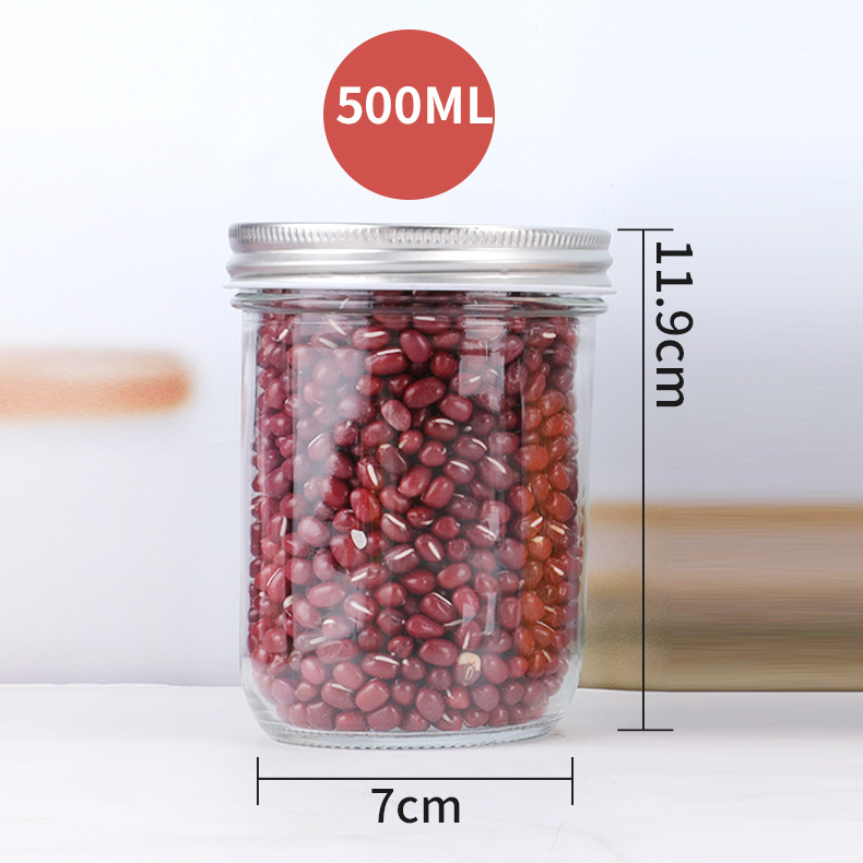 Salsa de pescado al por mayor botella de vidrio sellada puede botella de salsa de Chile doméstica con tapa miel sub-botella fábrica al por mayor