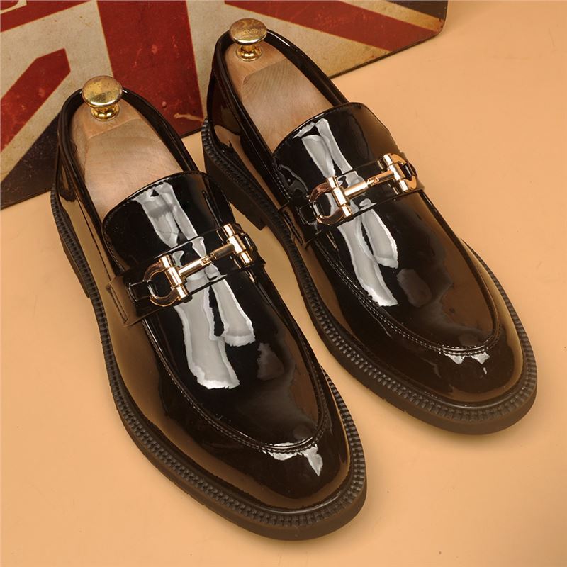 2025 New Style Bright Leather Business Formal Leather Shoes for Men, Gradient Color Fashionable Casual Leather Shoes, Versatile Wedding Shoes for Men 2025 New Style Bright Leather Business Formal Leather Shoes for Men, Gradient Color Fashionable Casual Leather Shoes, Versatile Wedding Shoes for Men