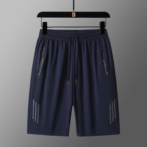 Men's 5-Pocket Cargo Shorts, Sports & Casual Running Ice Silk Quick-Dry Beach Pants, Unisex Outerwear