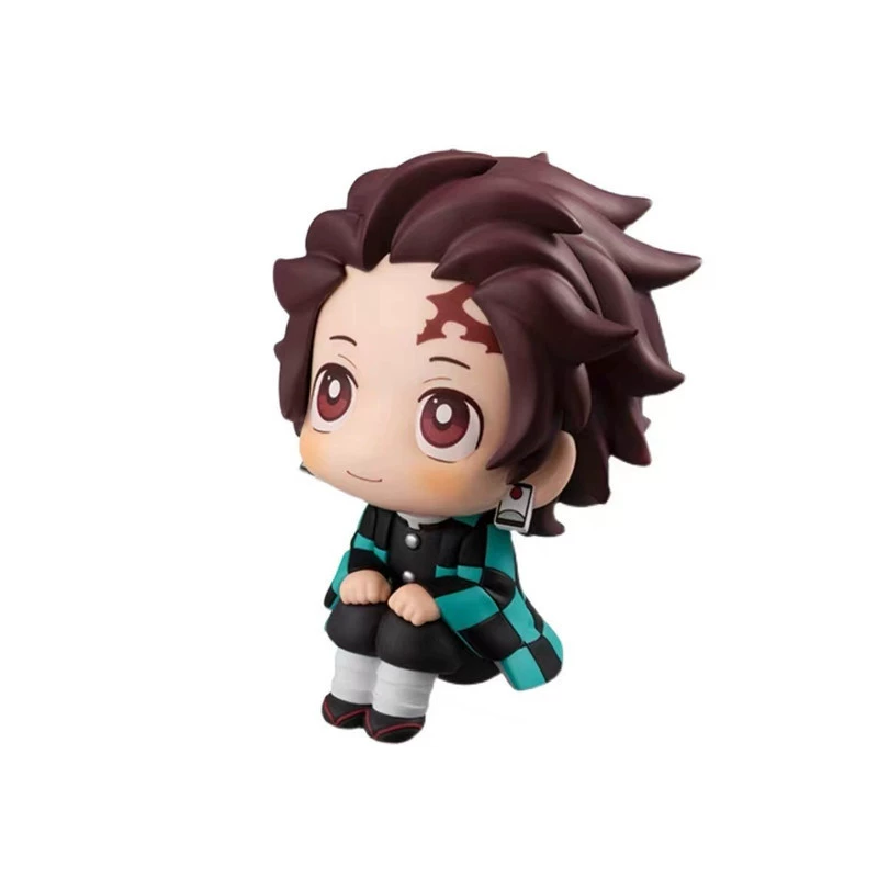 Кукла в формате версии Q с сидящим знаменитостью Kakashi Demon Slayer: Kimetsu no Yaiba Nezuko Tanjiro модель украшение