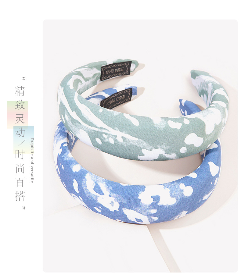 Creative New Fashion Sponge Milk Pattern Sponge Headband display picture 5