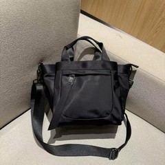 外贸多隔层高品质手提包防水尼龙布简约休闲百搭单肩斜挎托特包
