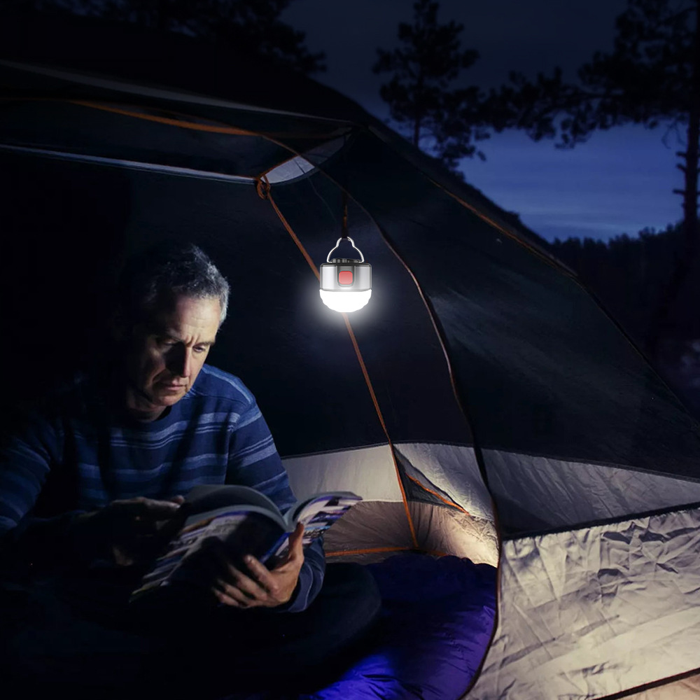 Nuevo faro transfronterizo multi-funcional seis en uno camping luz de trabajo de emergencia luz brillante linterna portátil larga resistencia